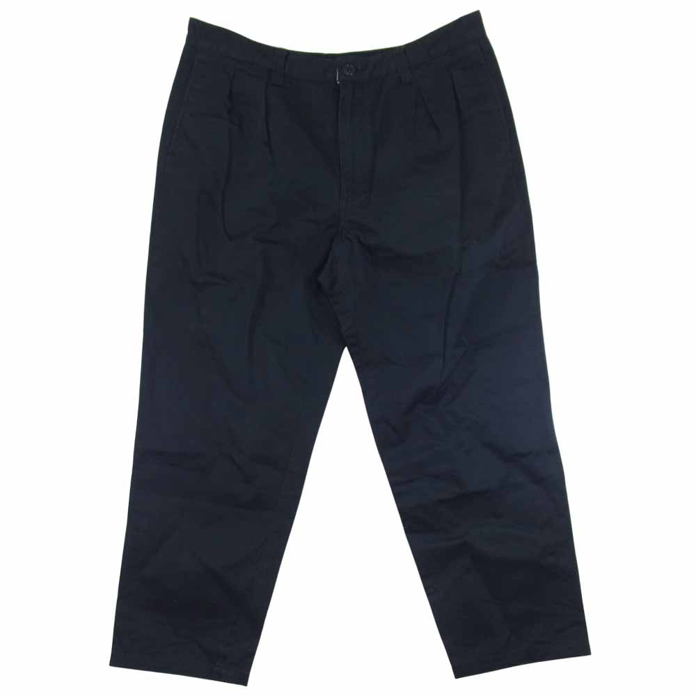 DESCENDANT ディセンダント DC-3 TUCK TROUSERS 2タック スラックス トラウザーズ ダークネイビー系 3【中古】