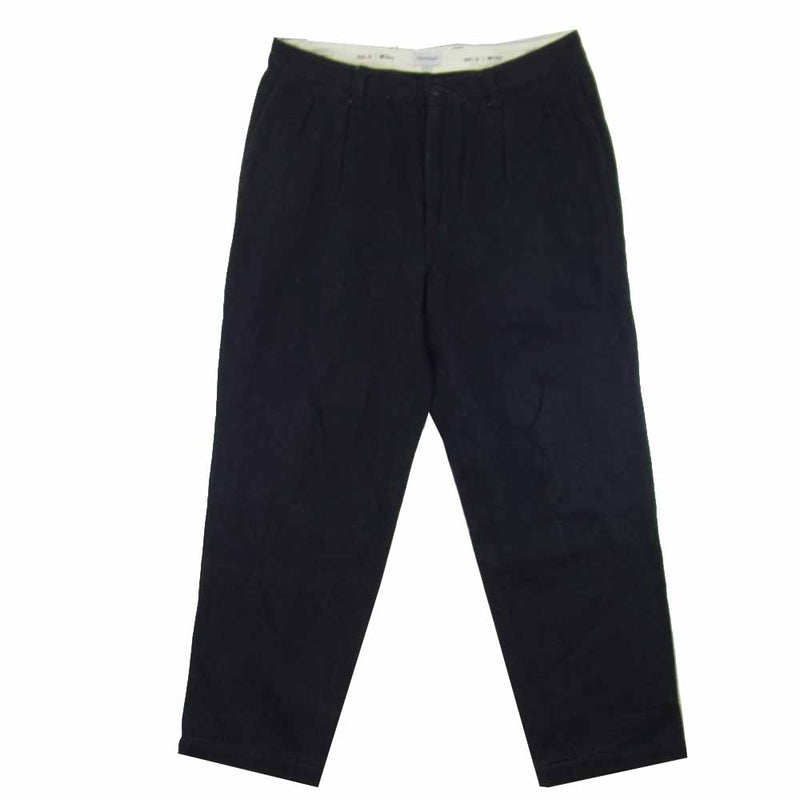 DESCENDANT ディセンダント DC-3 TUCK TROUSERS 2タック スラックス トラウザーズ ブラック系 3【中古】