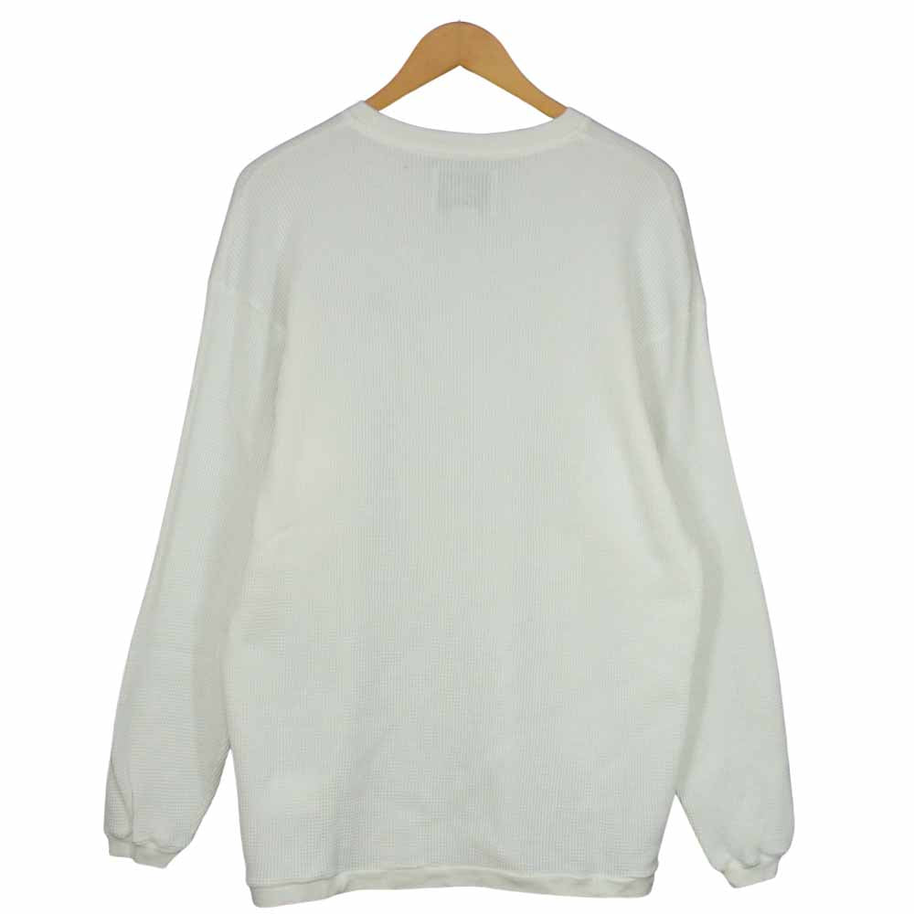 WTAPS ダブルタップス 21ss 211atdt-csm28 Waffle L/S Copo White ワッフル ロング Tシャツ 長袖   ホワイト系 04【中古】
