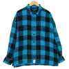 DESCENDANT ディセンダント 19AW vanning check ls shirt バッファロー チェック ヘビー ネル ブルー系 3【中古】