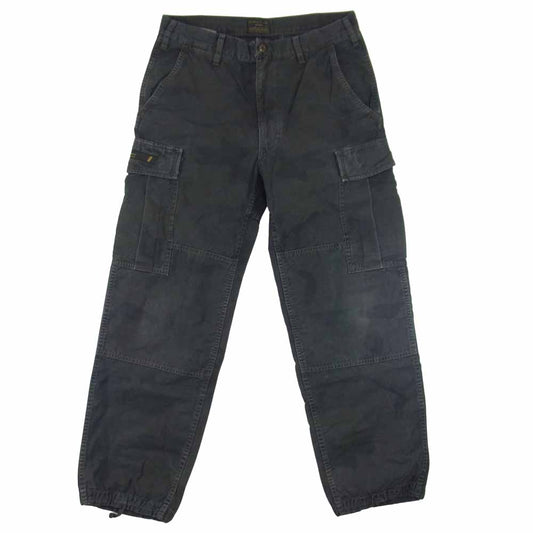 WTAPS ダブルタップス 15S/S 151gwdt-ptmo2s × POOL JUNGLE STOCK 03 TROUSERS SATIN 迷彩 ミリタリー カモ柄 カーゴ ブラック系 1【中古】