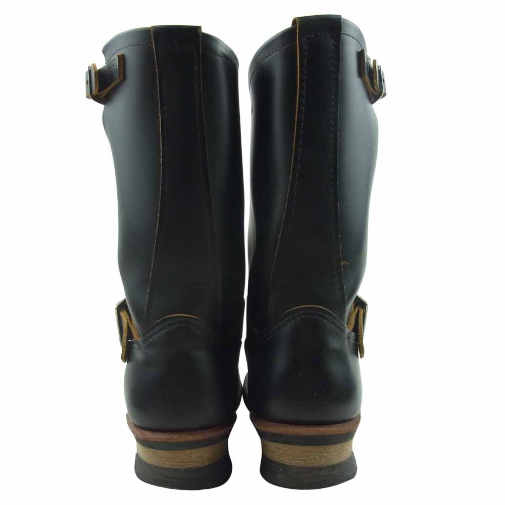 RED WING レッドウィング 9268 茶芯 ENGINEER STSTOVEPIPE スティールトゥ ストーブパイプ クロンダイク ブーツ ブラック系 26cm【中古】