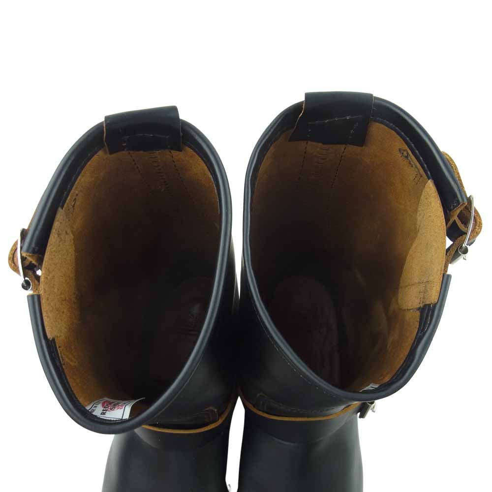 RED WING レッドウィング 9268 茶芯 ENGINEER STSTOVEPIPE スティールトゥ ストーブパイプ クロンダイク ブーツ ブラック系 26cm【中古】