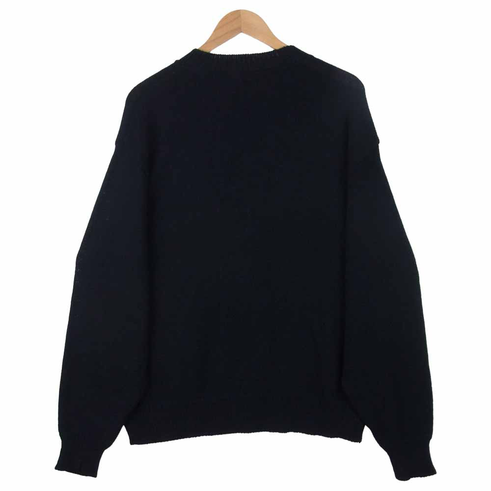 COMOLI コモリ S03-06008 極上美品 cashmere crew neck knit カシミヤ クルーネック ニット ブラック系 3【美品】【中古】