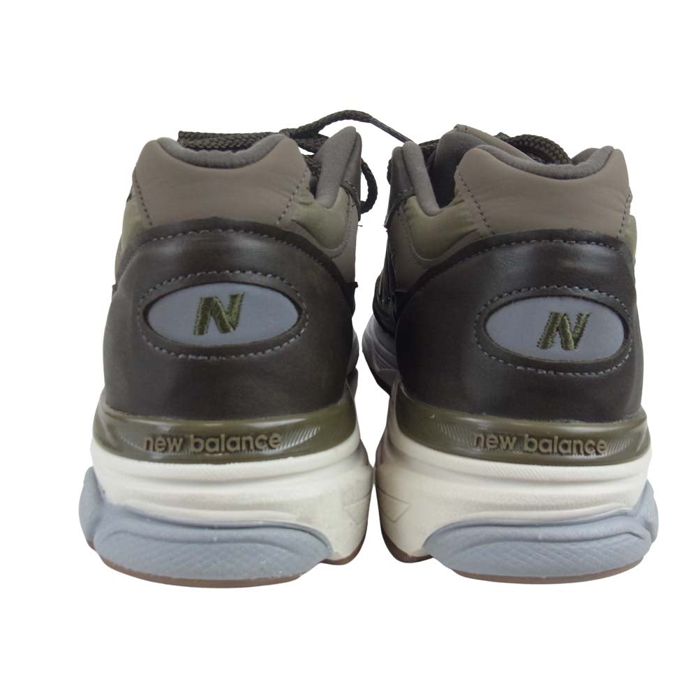 NEW BALANCE ニューバランス M9919LP 英国製 ローカット スニーカー カーキ系 USA9【美品】【中古】