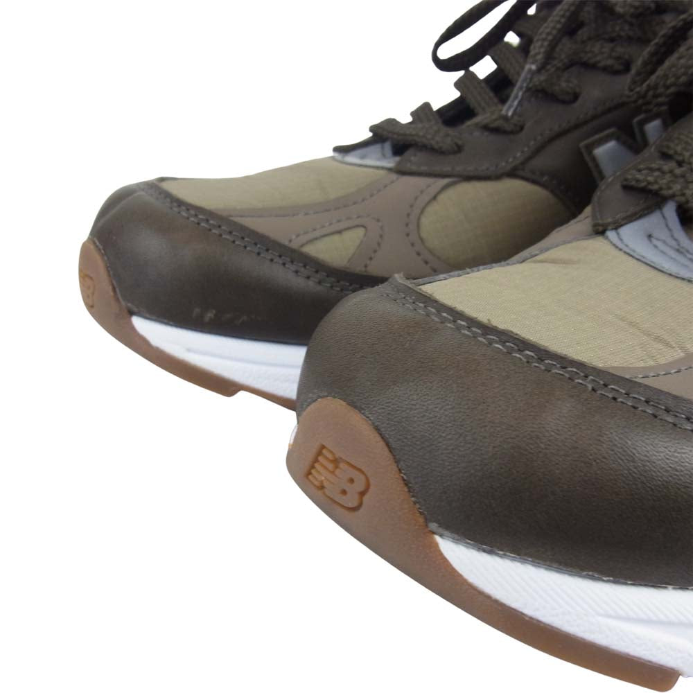 NEW BALANCE ニューバランス M9919LP 英国製 ローカット スニーカー カーキ系 USA9【美品】【中古】