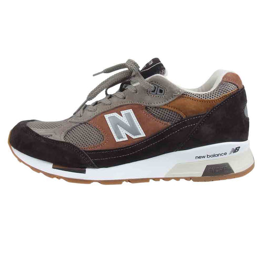 NEW BALANCE ニューバランス M9915FT 英国製 スエード ローカット スニーカー ブラウン系 USA9【極上美品】【中古】