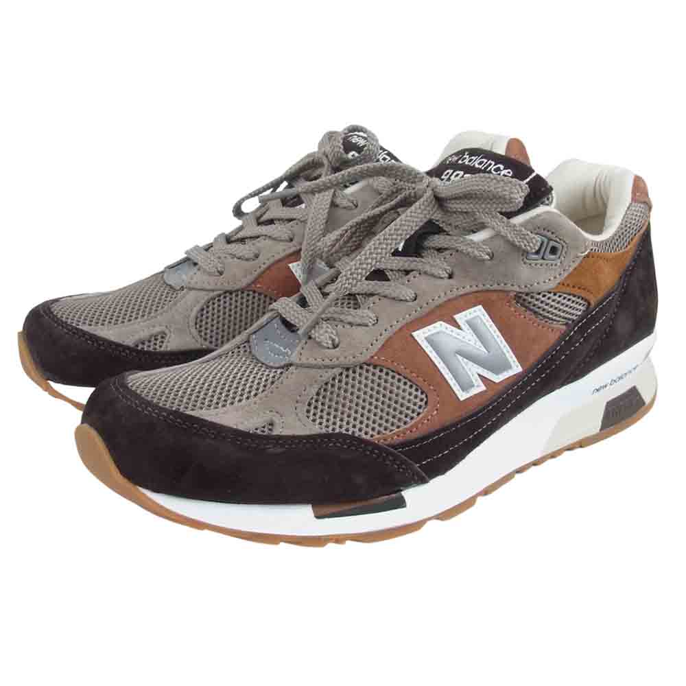 NEW BALANCE ニューバランス M9915FT 英国製 スエード ローカット スニーカー ブラウン系 USA9【極上美品】【中古】