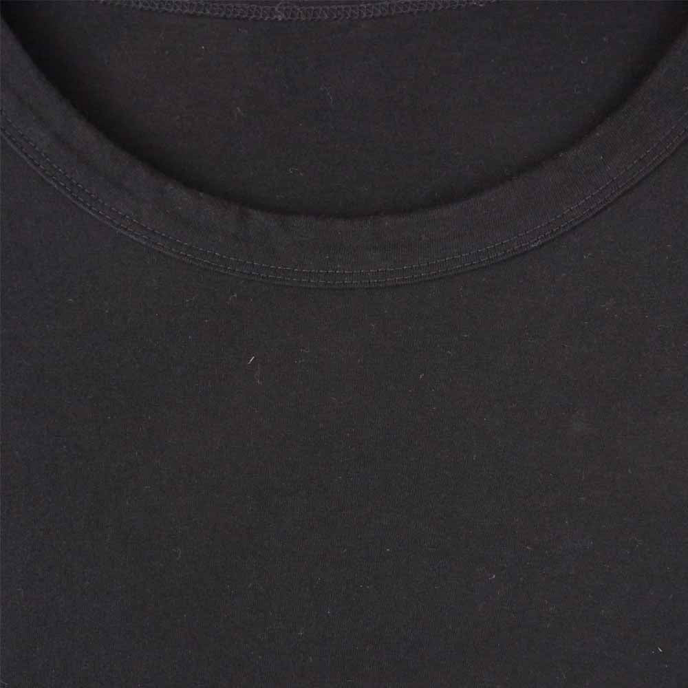 Yohji Yamamoto ヨウジヤマモト 18AW GV-T24-040 GroundY GV-T24-040 Asymmetric line cutsew アシンメトリー ロゴ ライン 長袖 Tシャツ ブラック系 3【中古】