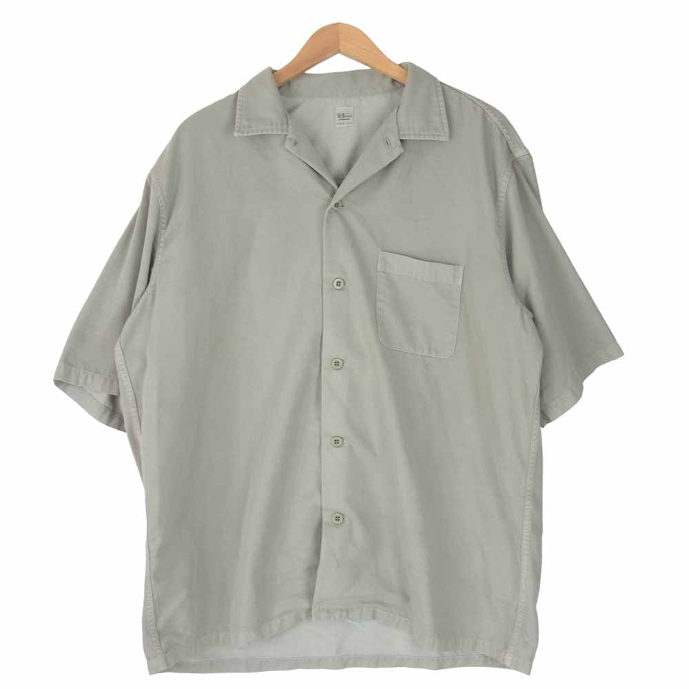 Ron Herman ロンハーマン TC Color Denim Work Shirt TCカラー デニム 半袖 ワークシャツ カーキ系 XL【中古】