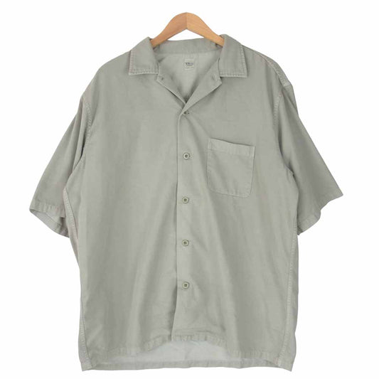 Ron Herman ロンハーマン TC Color Denim Work Shirt TCカラー デニム 半袖 ワークシャツ カーキ系 XL【中古】