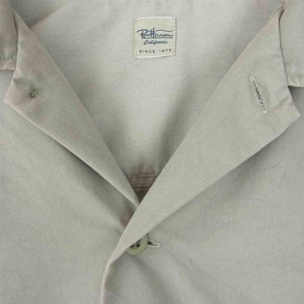 Ron Herman ロンハーマン TC Color Denim Work Shirt TCカラー デニム 半袖 ワークシャツ カーキ系 XL【中古】