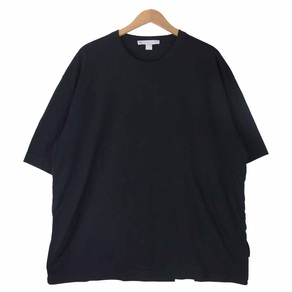 Yohji Yamamoto ヨウジヤマモト Y-3 ワイスリー GV6083 CH3 RAW JERSEY GRAPHIC SHORT SLEEVE LOGO TEE ブラック系 XL【美品】【中古】