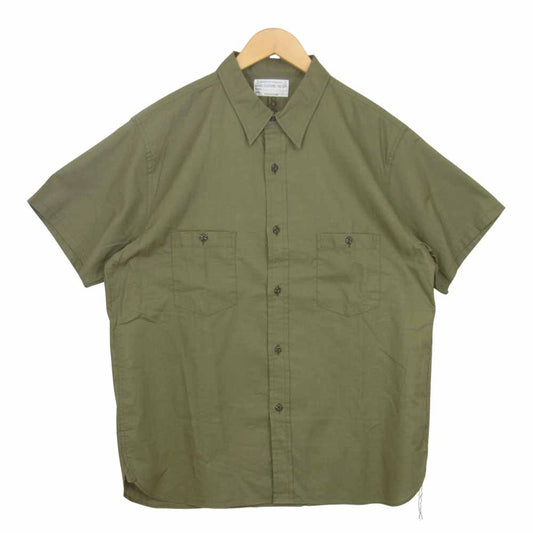 The REAL McCOY'S ザリアルマッコイズ N-3 UTILITY SHIRT S/S ユーティリティー 半袖シャツ カーキ系 18【美品】【中古】