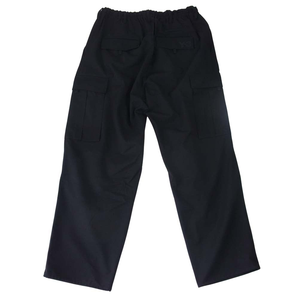 Yohji Yamamoto ヨウジヤマモト Y-3 ワイスリー FN3399 M CLASSIC REFINED WOOL STRETCH CARGO PANTS ブラック系 S【極上美品】【中古】