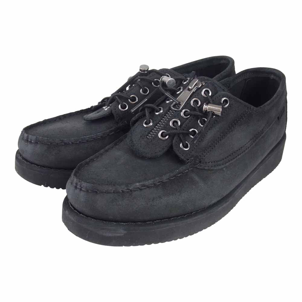 Engineered Garments エンジニアードガーメンツ × セバゴ Sebago Cover Deck Shoes フロントジップ デッキ シューズ ブラック系 28.8cm【美品】【中古】
