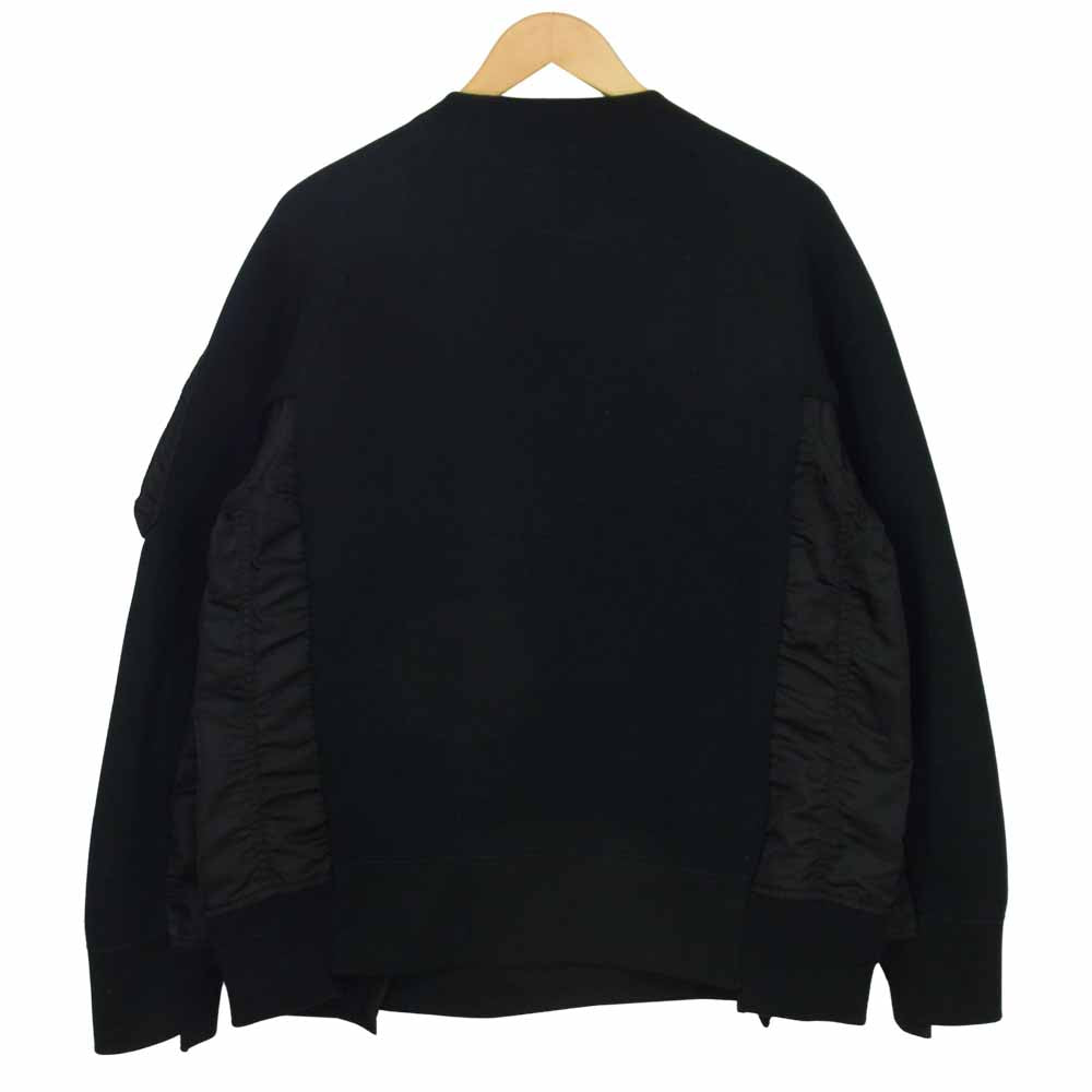 Sacai サカイ 19AW SCM-032 Sponge Sweat MA-1 Pullover 再構築