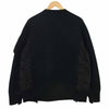 Sacai サカイ 19AW SCM-032 Sponge Sweat MA-1 Pullover 再構築 ドッキング スウェット ブラック系 2【中古】