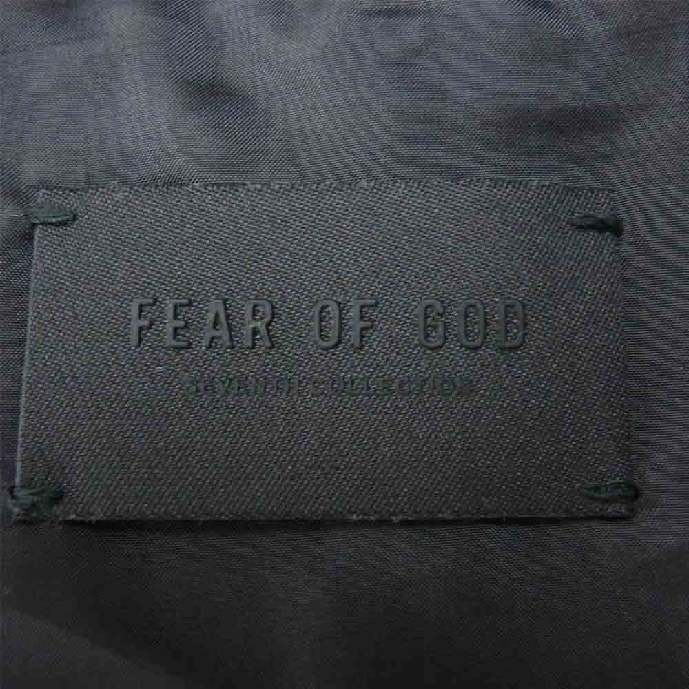 FEAR OF GOD フィアオブゴッド 21SS 9 FG30 009MTW SEVENTH COLLECTION ONE BUTTON JACKET ノーカラー 1ボタン ジャケット ブラック系 XL【中古】