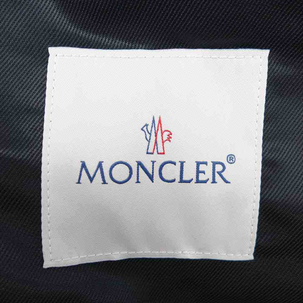 MONCLER モンクレール Lewis Leathers ルイスレザー Fragment Hiroshi Fujiwara フラグメント 21AW DWAYNE CYCLONE ドウェイン サイクロン ホースハイド ダブルライダース ブラック系 42【新古品】【未使用】【中古】