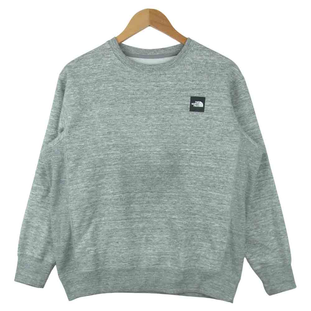 THE NORTH FACE ノースフェイス NT62041 国内正規品 Square Logo Crew スクエアロゴ クルーネック スウェット グレー系 M【中古】