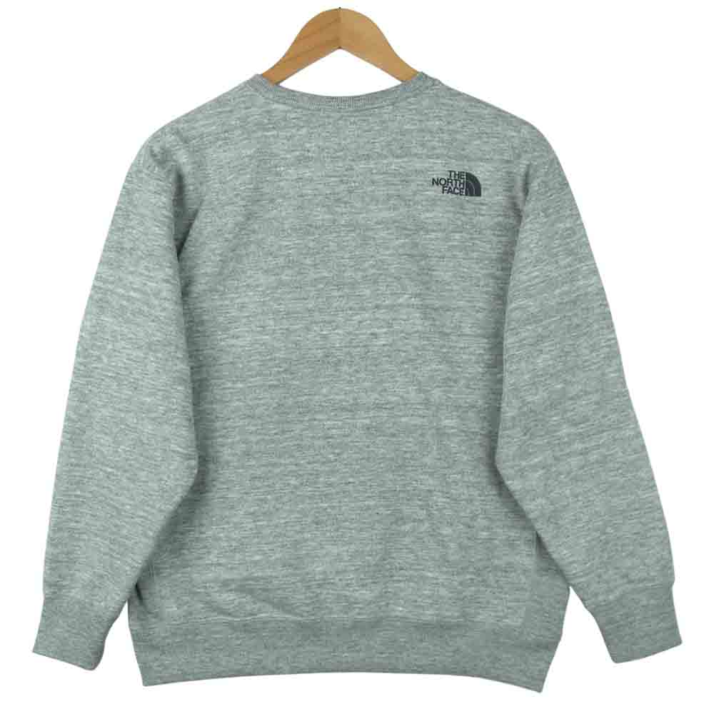 THE NORTH FACE ノースフェイス NT62041 国内正規品 Square Logo Crew スクエアロゴ クルーネック スウェット グレー系 M【中古】