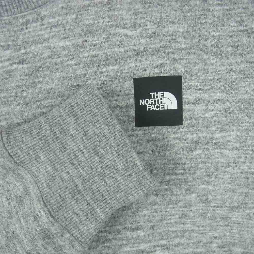 THE NORTH FACE ノースフェイス NT62041 国内正規品 Square Logo Crew スクエアロゴ クルーネック スウェット グレー系 M【中古】
