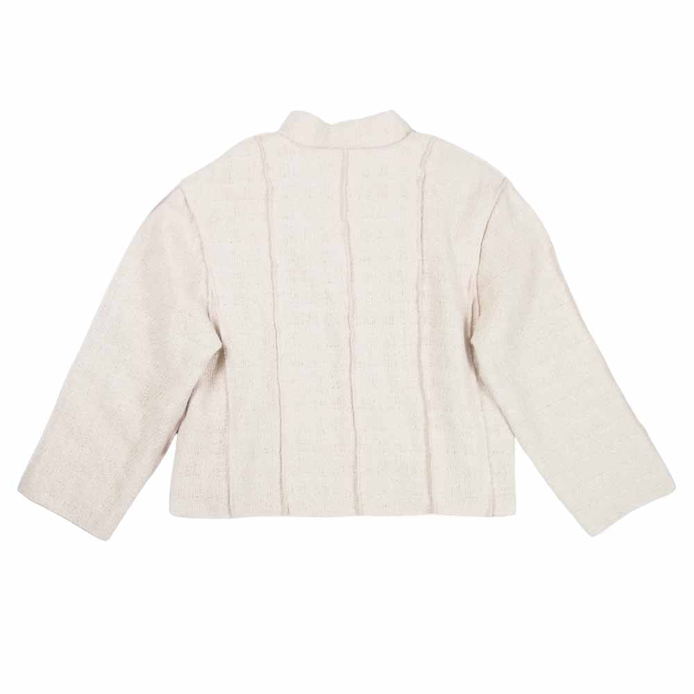 CHANEL シャネル P13219W02504 国内正規品 99P 仏製 ツイード CC刺繍 チェーン セットアップ ライトピンク系 38【中古】