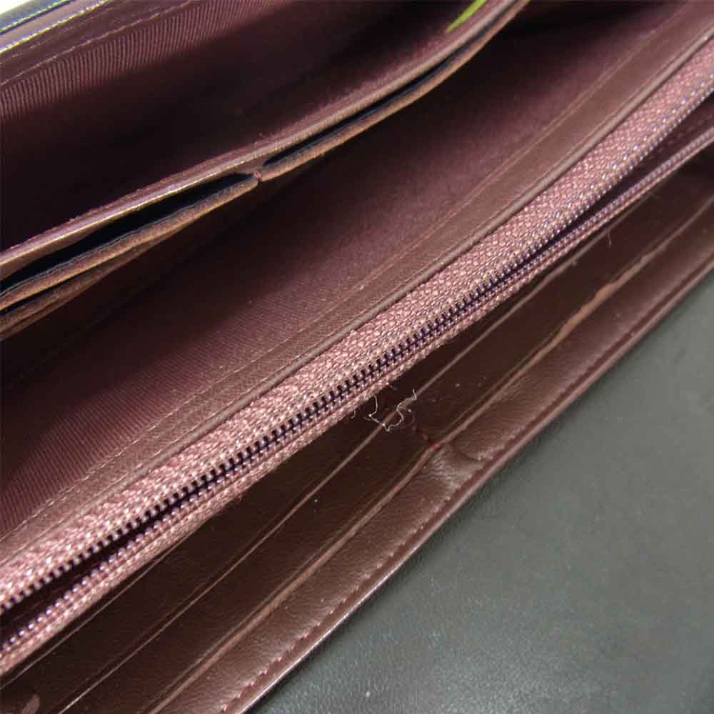 CHANEL シャネル AP0241 マトラッセ ココマーク キルティング 長財布 ブラック系【中古】