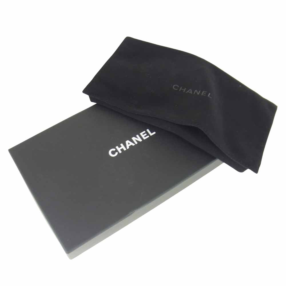 CHANEL シャネル AP0241 マトラッセ ココマーク キルティング 長財布 ブラック系【中古】