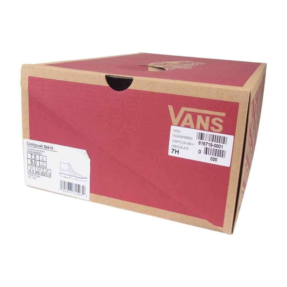 NEIGHBORHOOD ネイバーフッド × VANS ヴァンズ NHVN . COMFYCUSH . SK8-HI / CL-SHOES ブラック系 25.5cm【新古品】【未使用】【中古】