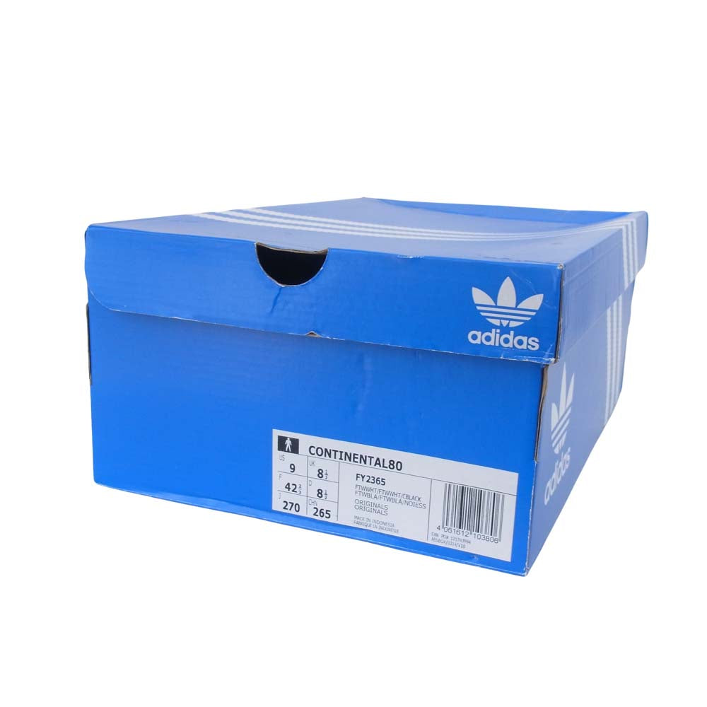 adidas アディダス FY2365 CONTINENTAL80 コンチネンタル80 スニーカー ホワイト系 27cm 【美品】【中古】