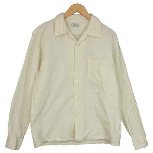 The REAL McCOY'S ザリアルマッコイズ JM PANAMA SHIRT L/S パナマシャツ オフホワイト系 L【中古】