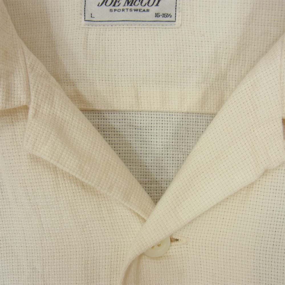 The REAL McCOY'S ザリアルマッコイズ JM PANAMA SHIRT L/S パナマシャツ オフホワイト系 L【中古】