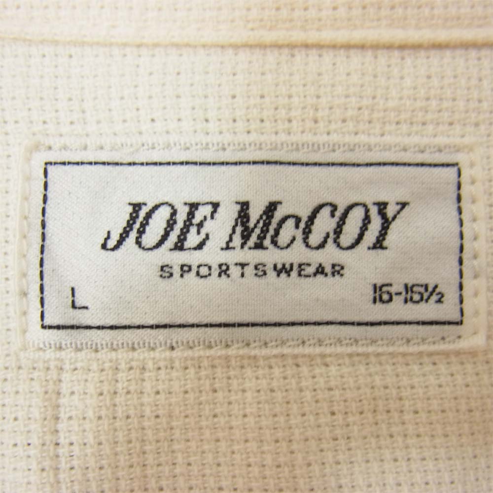 The REAL McCOY'S ザリアルマッコイズ JM PANAMA SHIRT L/S パナマシャツ オフホワイト系 L【中古】