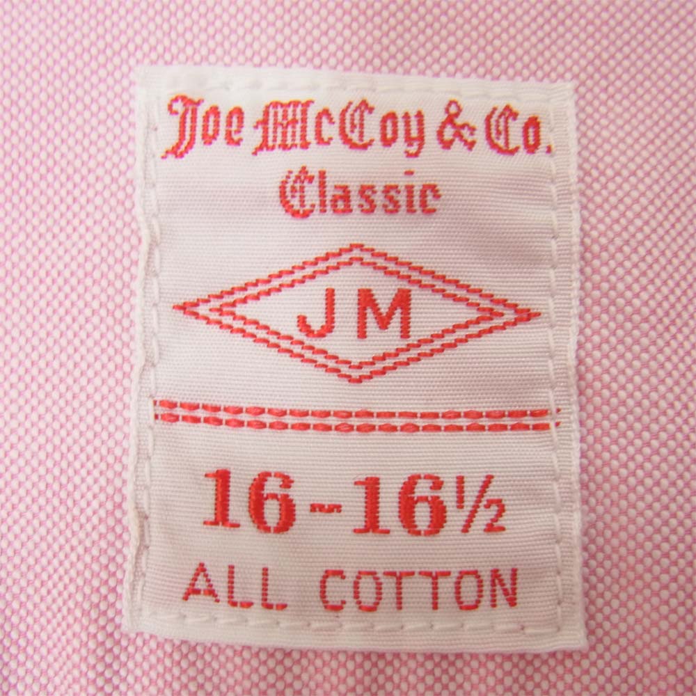 The REAL McCOY'S ザリアルマッコイズ JOE MCCOY ジョーマッコイ オックスフォード ボタンダウン BD ピンク系 16～16 1/2【中古】