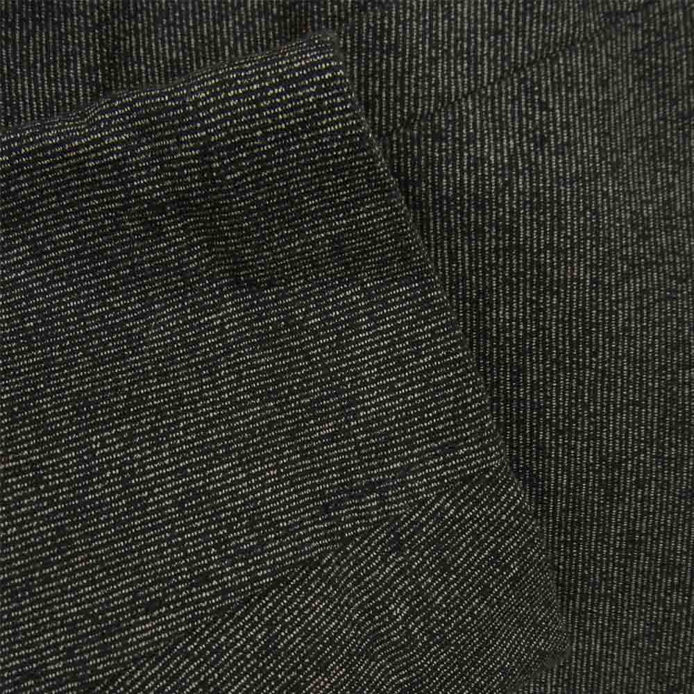 The REAL McCOY'S ザリアルマッコイズ DOUBLE DIAMOND ダブルダイヤモンド 抜染プリント ストライプ サックコート ワーク ブラック系 40【美品】【中古】