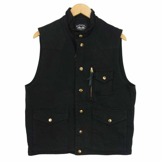 LANGLITZ LEATHERS ラングリッツレザーズ 日本製 B.D Riding Vest 13oz ブラックデニム ライディング ブラック系 L【中古】