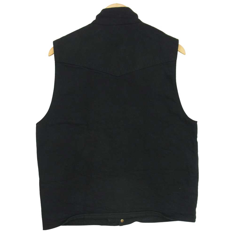 LANGLITZ LEATHERS ラングリッツレザーズ 日本製 B.D Riding Vest 13oz ブラックデニム ライディング ブラック系 L【中古】