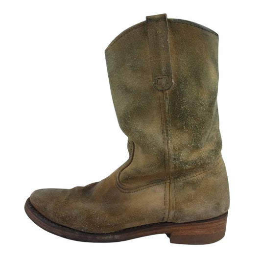 RED WING レッドウィング 8156 刺繍羽タグ 8156 スエード ペコス ベージュ系 9【中古】
