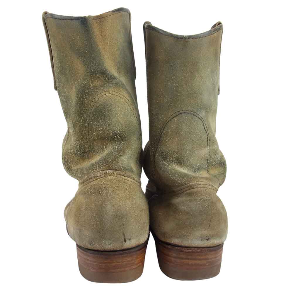 RED WING レッドウィング 8156 刺繍羽タグ 8156 スエード ペコス ベージュ系 9【中古】