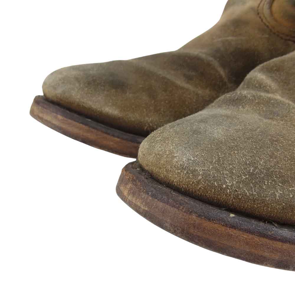 RED WING レッドウィング 8156 刺繍羽タグ 8156 スエード ペコス ベージュ系 9【中古】