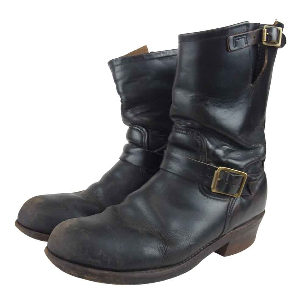 RED WING レッドウィング 2268 刺繍羽タグ PT91 2268 エンジニア ブーツ ブラック系 9【中古】