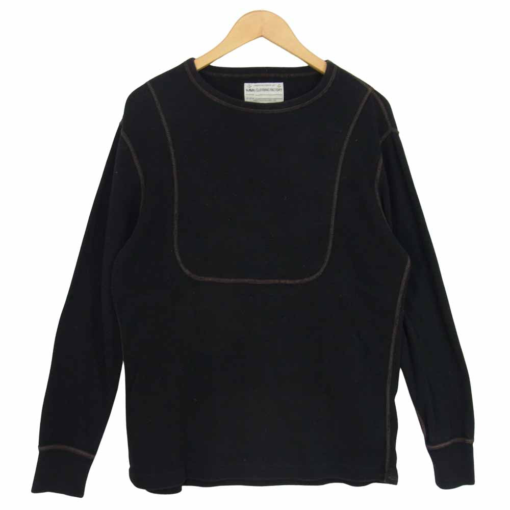 The REAL McCOY'S ザリアルマッコイズ U.S.N. N-1 UNDERSHIRT アンダーシャツ L/S Tシャツ ブラック系 XL【中古】