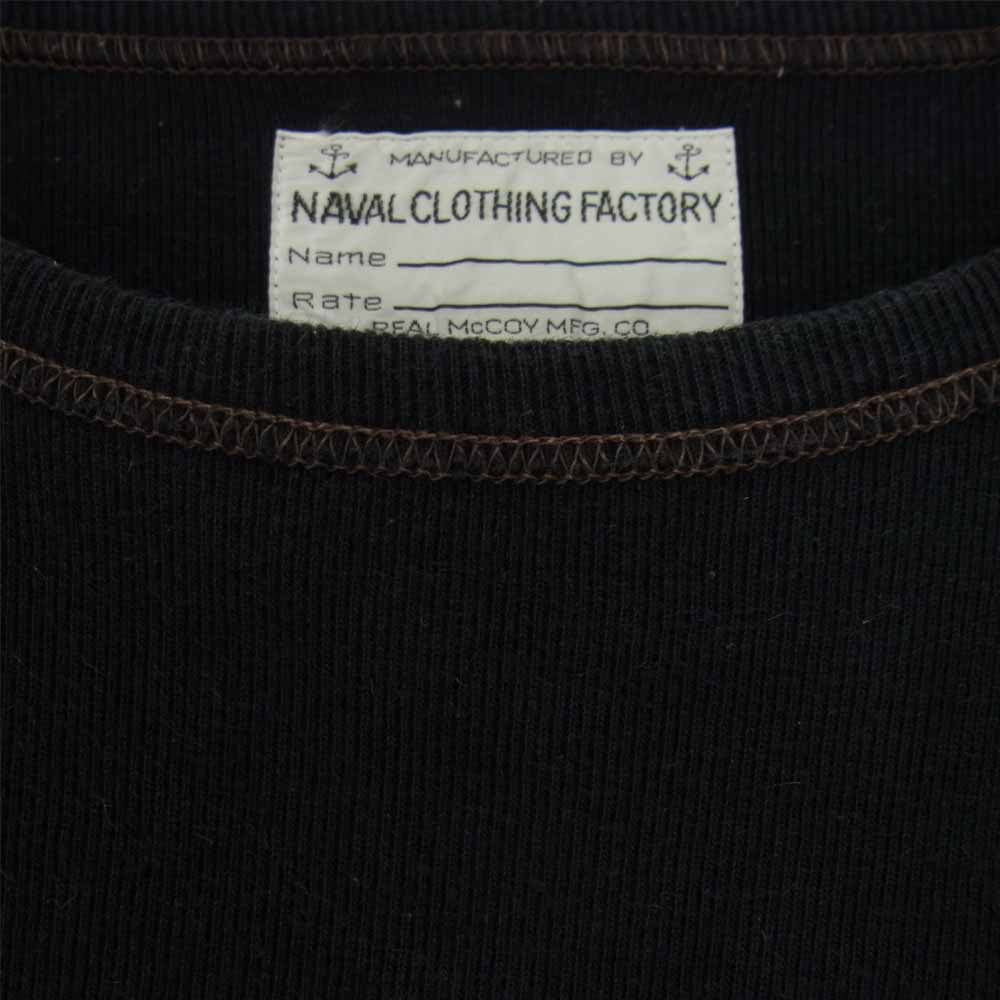The REAL McCOY'S ザリアルマッコイズ U.S.N. N-1 UNDERSHIRT アンダーシャツ L/S Tシャツ ブラック系 XL【中古】