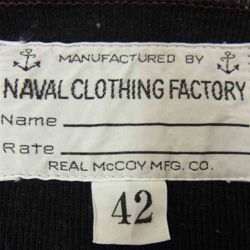 The REAL McCOY'S ザリアルマッコイズ U.S.N. N-1 UNDERSHIRT アンダーシャツ L/S Tシャツ ブラック系 XL【中古】