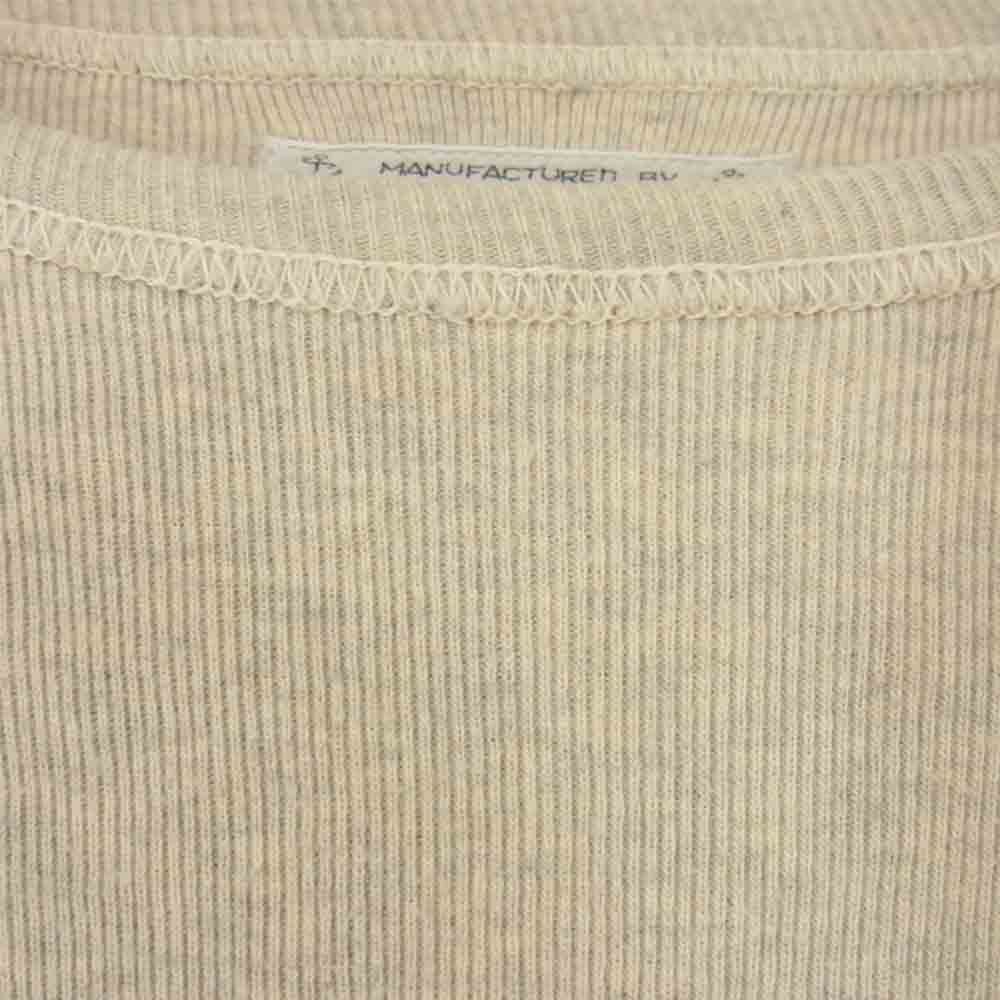 The REAL McCOY'S ザリアルマッコイズ USN WINTER N-1 アンダーシャツ U.S.N.60 L/S Tシャツ オフホワイト系 L【美品】【中古】