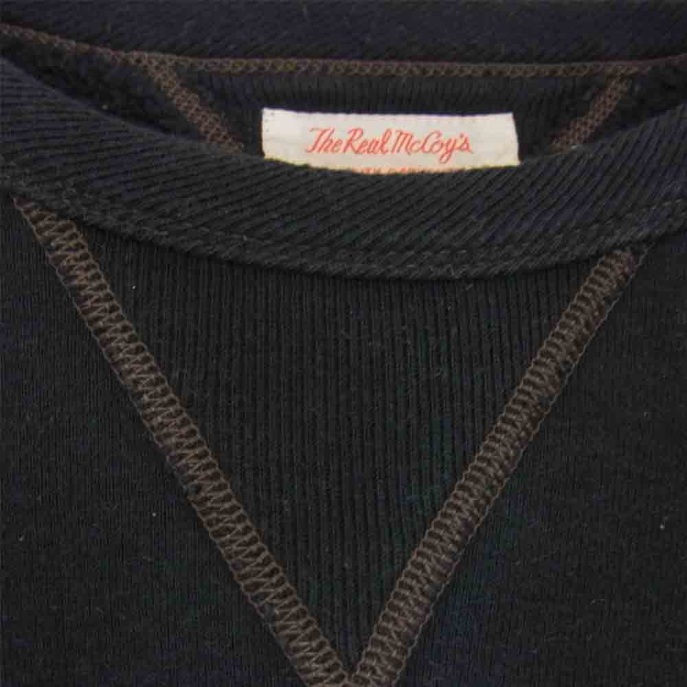 The REAL McCOY'S ザリアルマッコイズ LOOP WHEEL SWEATSHIRT HOWDY フロッキー プリント 吊編み ブラック系 L【中古】
