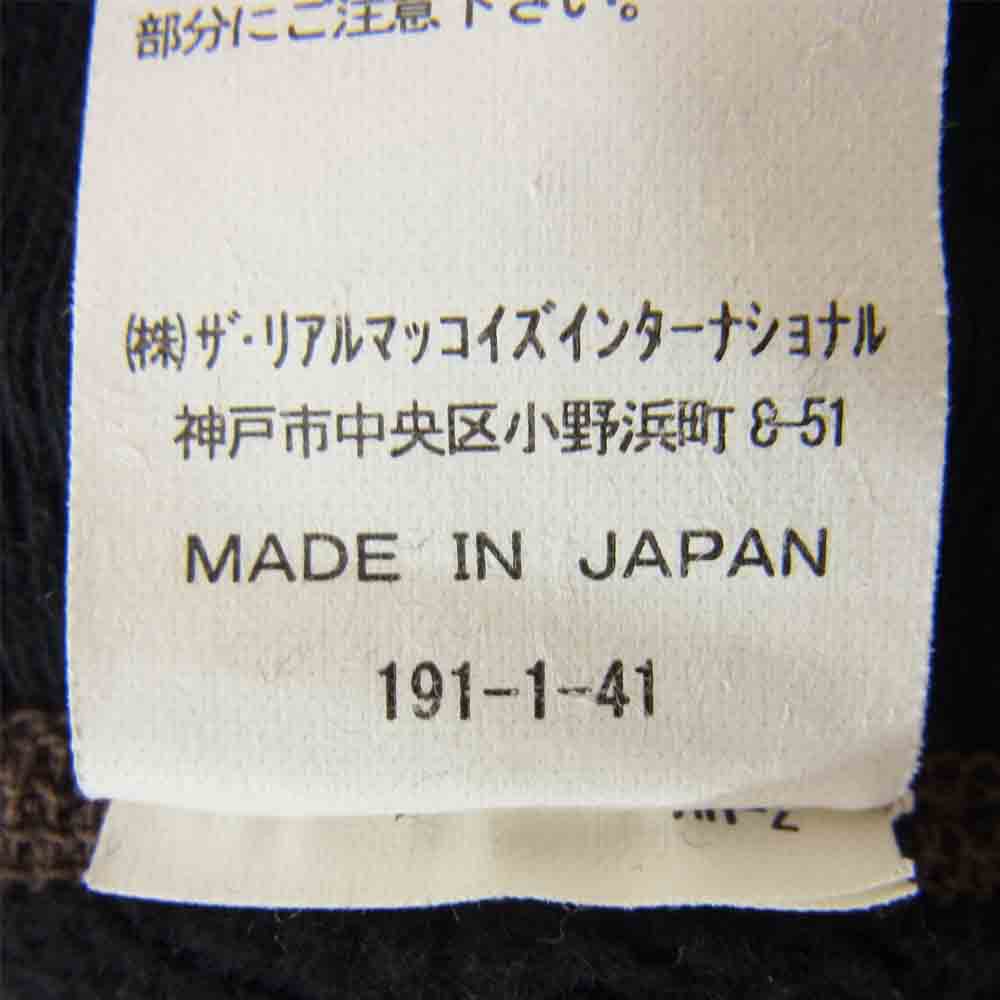 The REAL McCOY'S ザリアルマッコイズ LOOP WHEEL SWEATSHIRT HOWDY フロッキー プリント 吊編み ブラック系 L【中古】