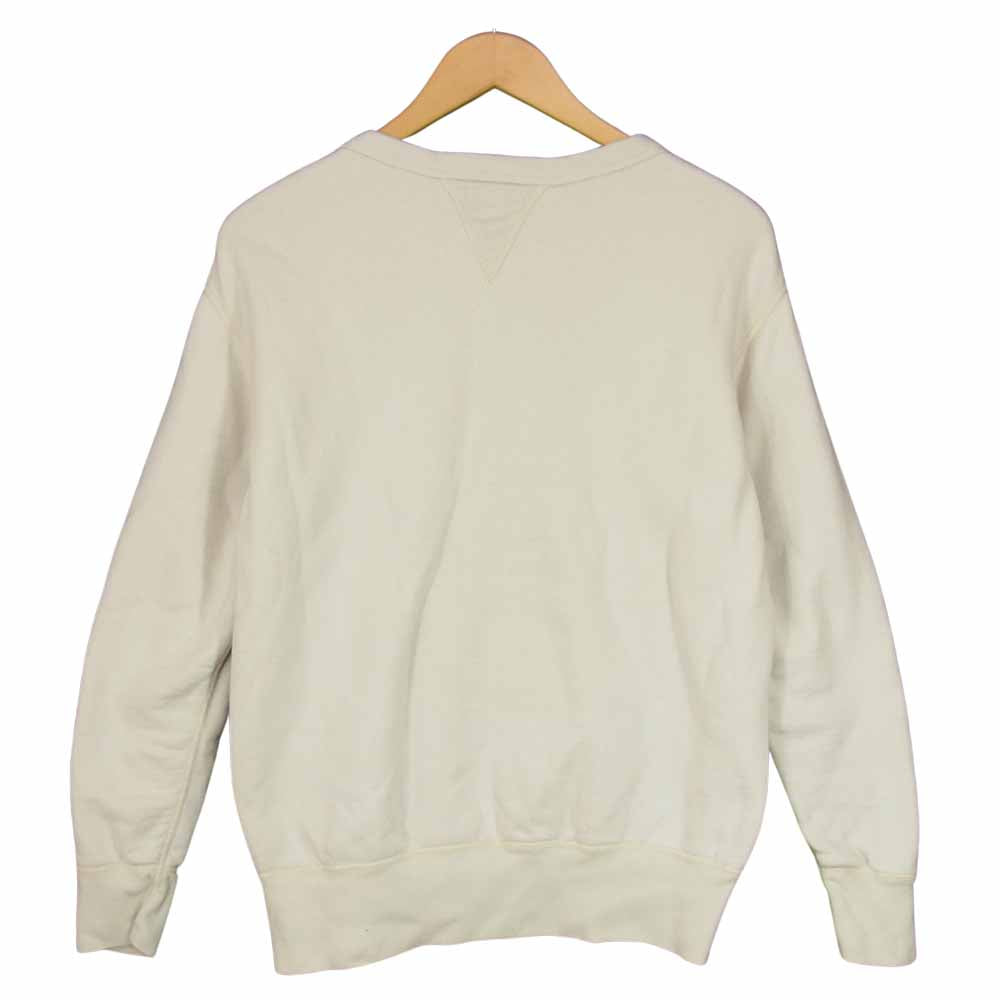 The REAL McCOY'S ザリアルマッコイズ LOOP WHEEL SWEATSHIRT MOHONASEN 両Vガゼット 吊編み オフホワイト系 M【中古】